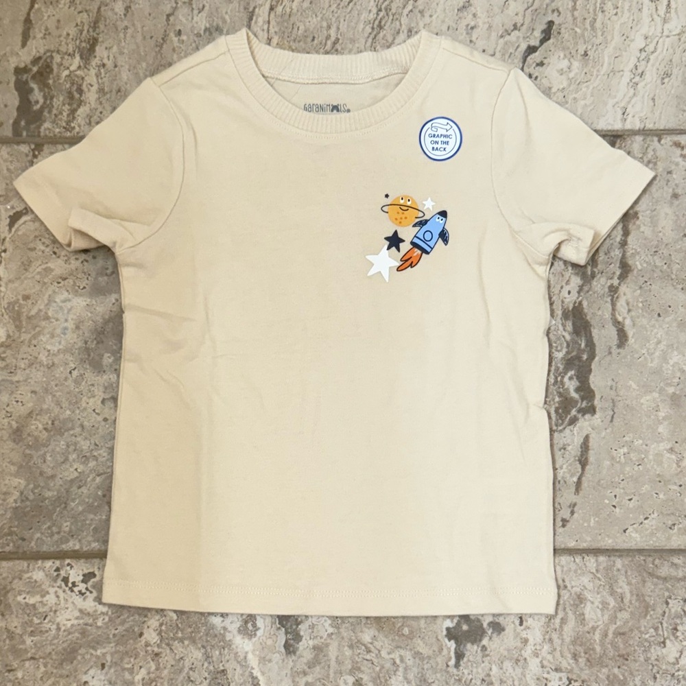NWT Size 18 Months Garanimals Beige Space Shirt